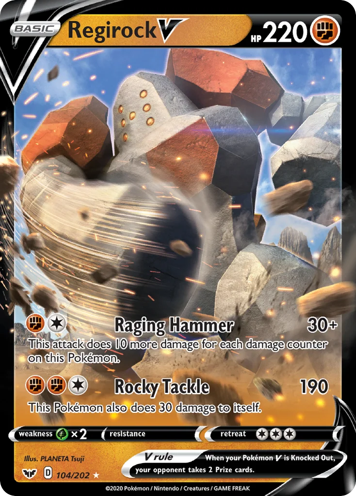 Regirock V 104 Sword & Shield
