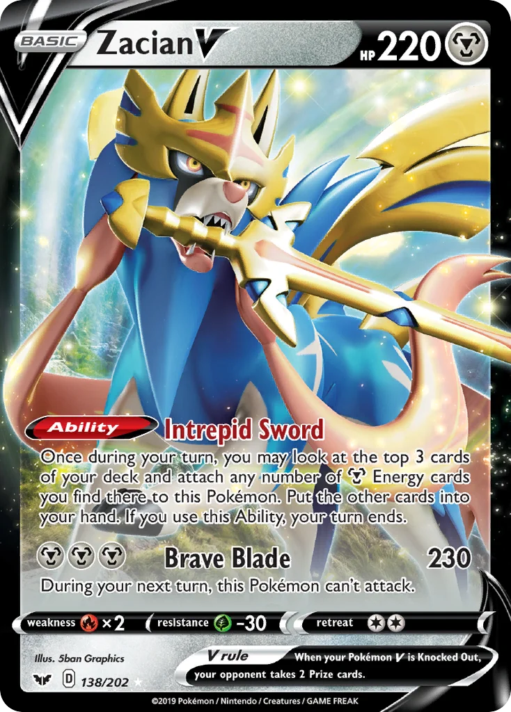 Zacian V 138 Sword & Shield