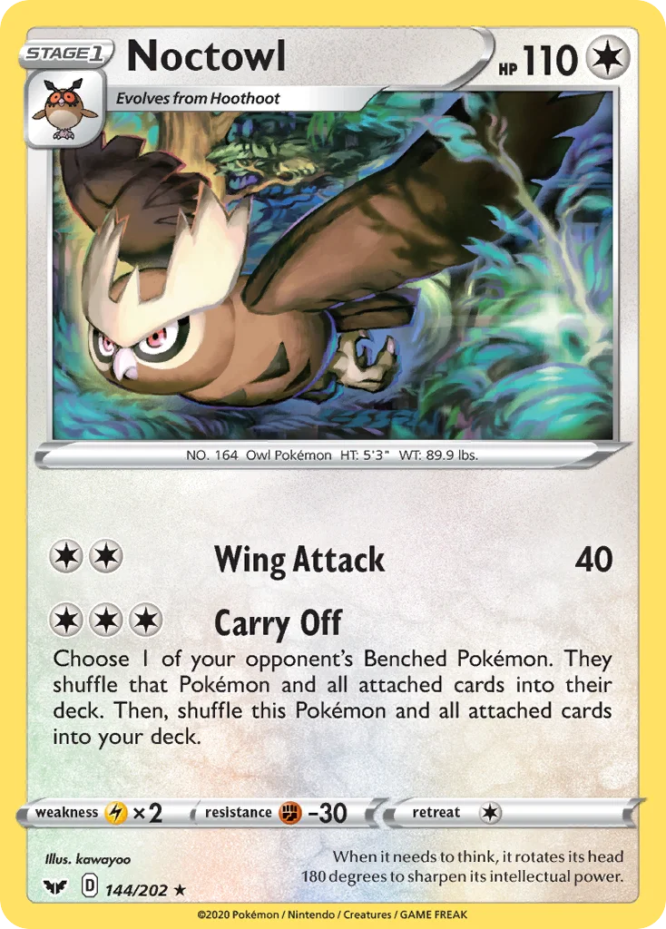 Noctowl 144 Sword & Shield