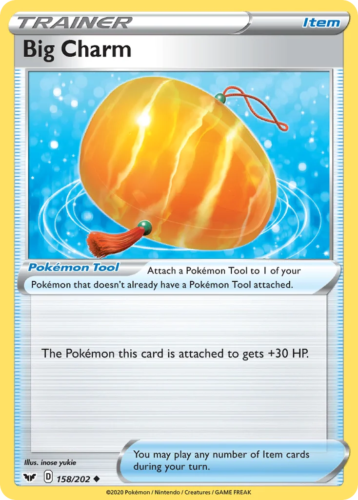 Big Charm 158 Sword & Shield Pokemon Card