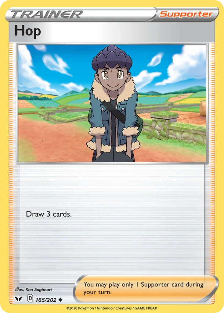 Hop 165 Sword & Shield Pokemon Card