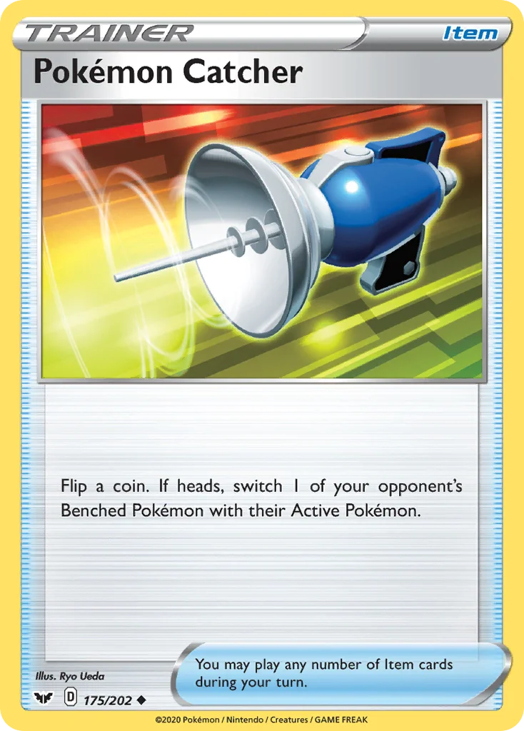 Pokémon Catcher 175 Sword & Shield Pokemon Card