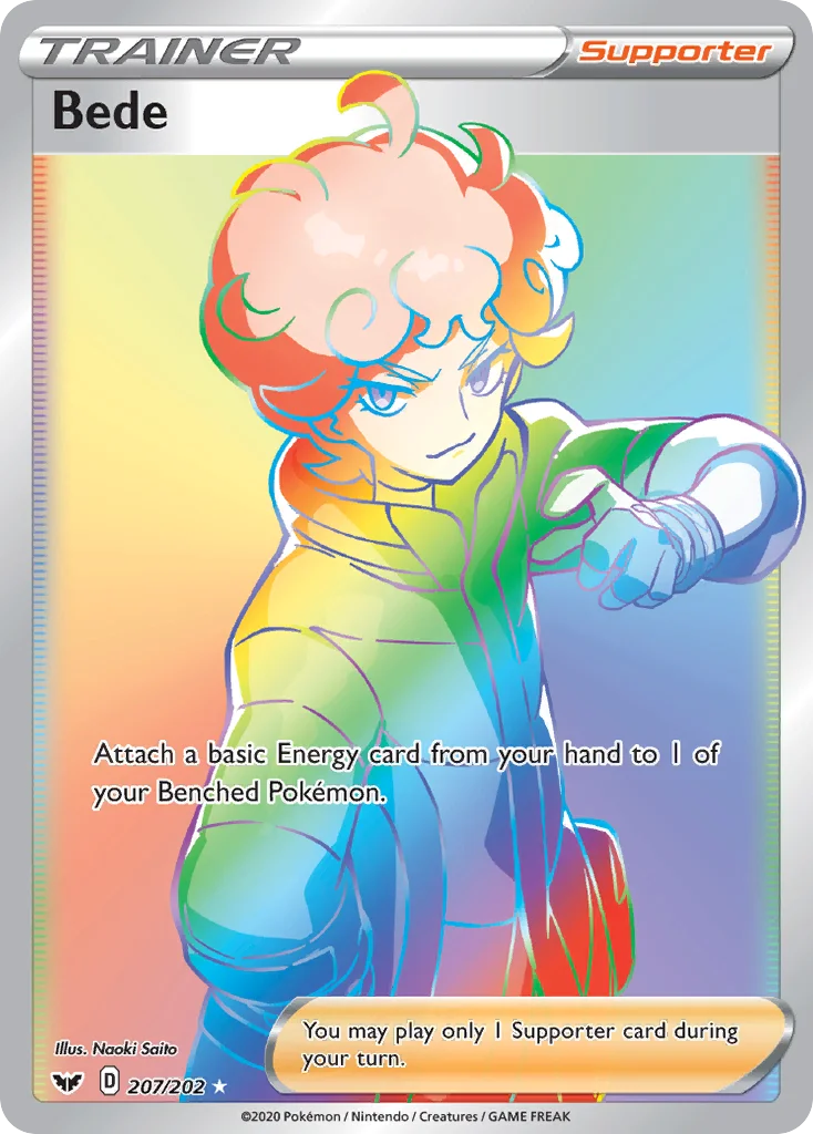 Bede 207 Sword & Shield Pokemon Card