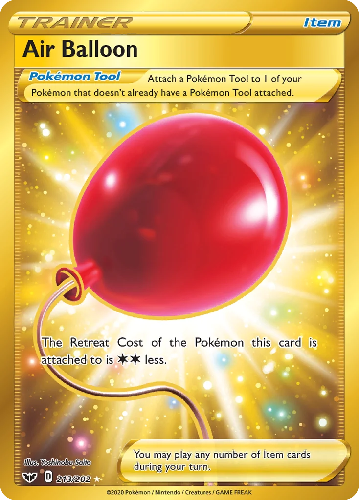 Air Balloon 213 Sword & Shield Pokemon Card