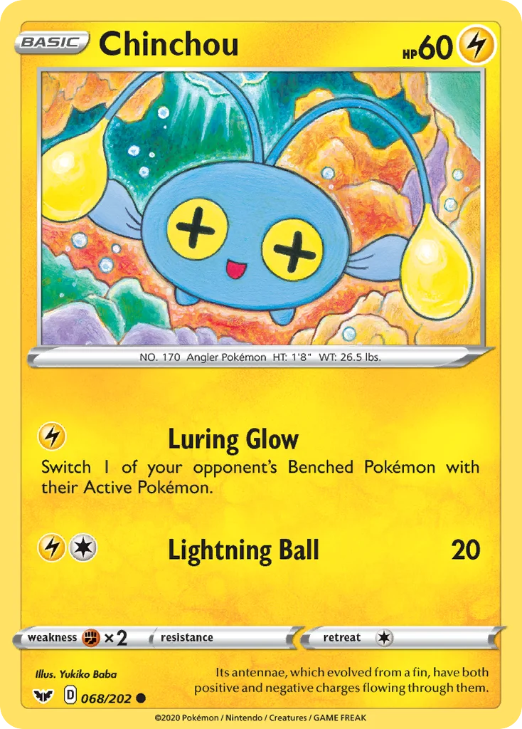 Chinchou 068 Sword & Shield