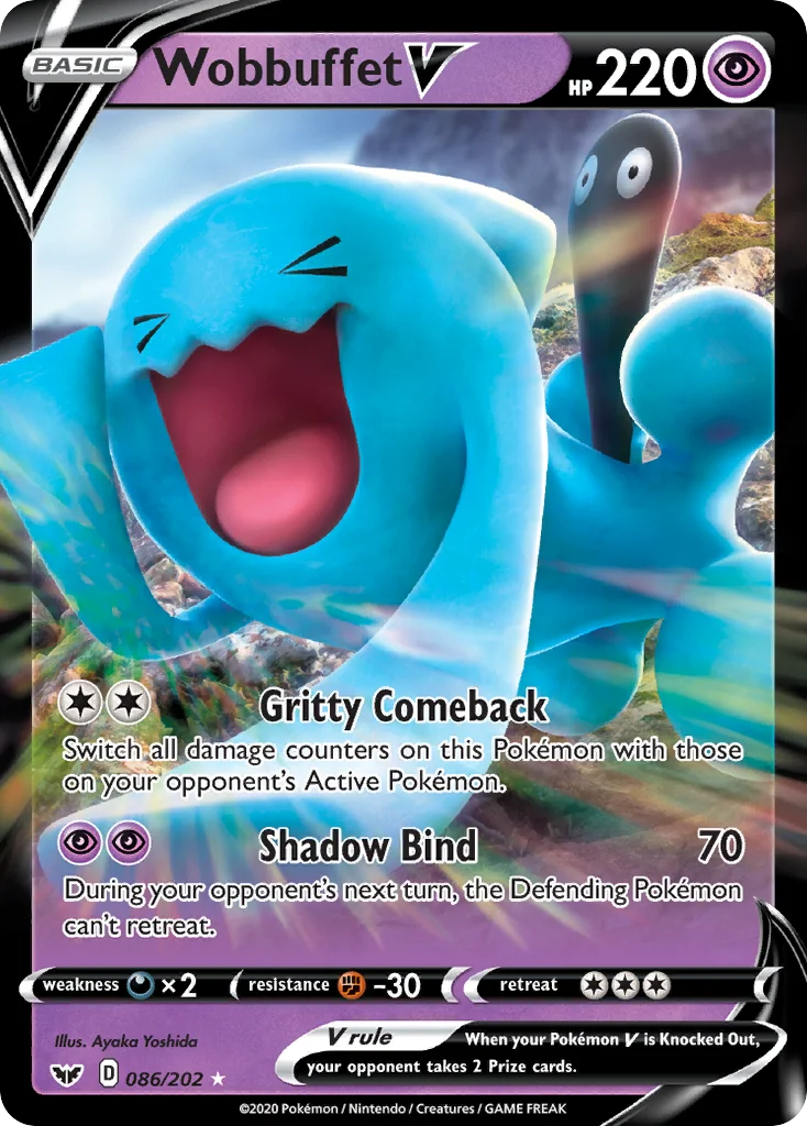 Wobbuffet V 086 Sword & Shield