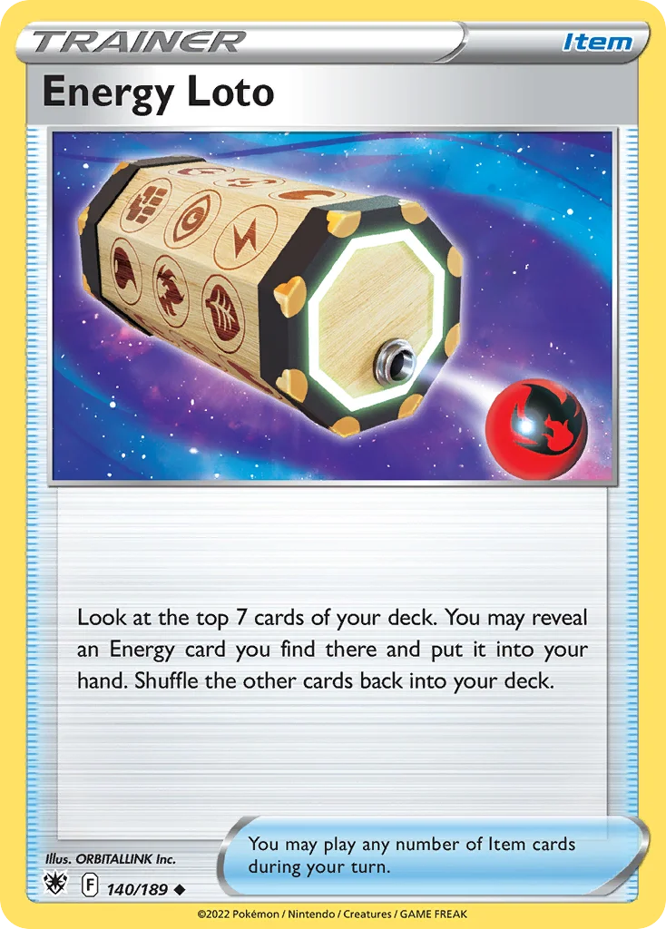 Energy Loto 140 Astral Radiance Pokemon Card