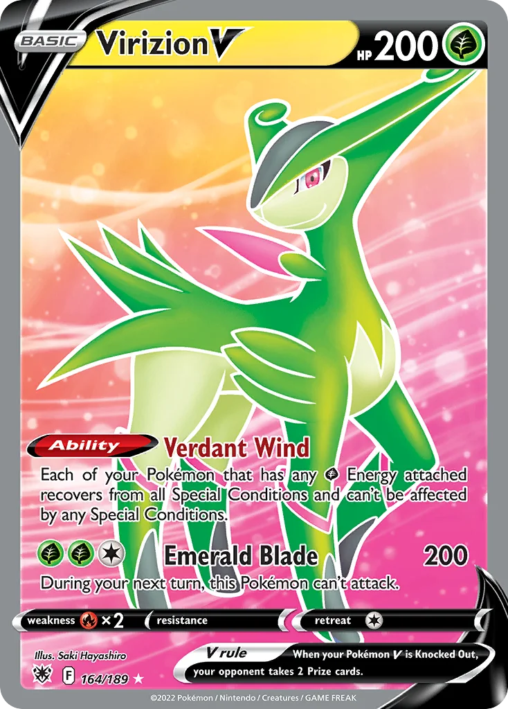 Virizion V (Full Art) 164 Astral Radiance