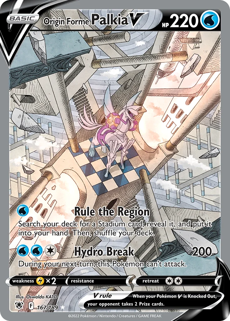 Origin Forme Palkia V (Alternate Full Art) 167