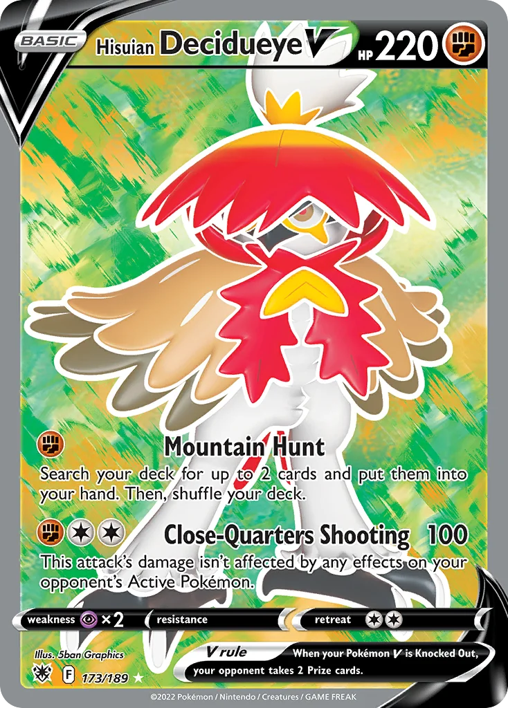 Hisuian Decidueye V (Full Art) 173 Astral Radiance