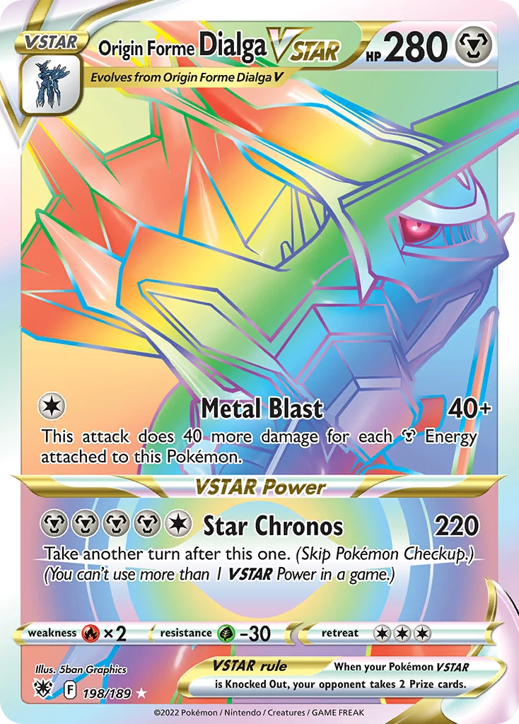 Origin Forme Dialga VSTAR (Secret) 198 Astral Radiance