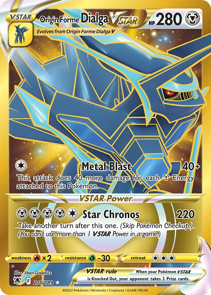 Origin Forme Dialga VSTAR (Secret) 210 Astral Radiance