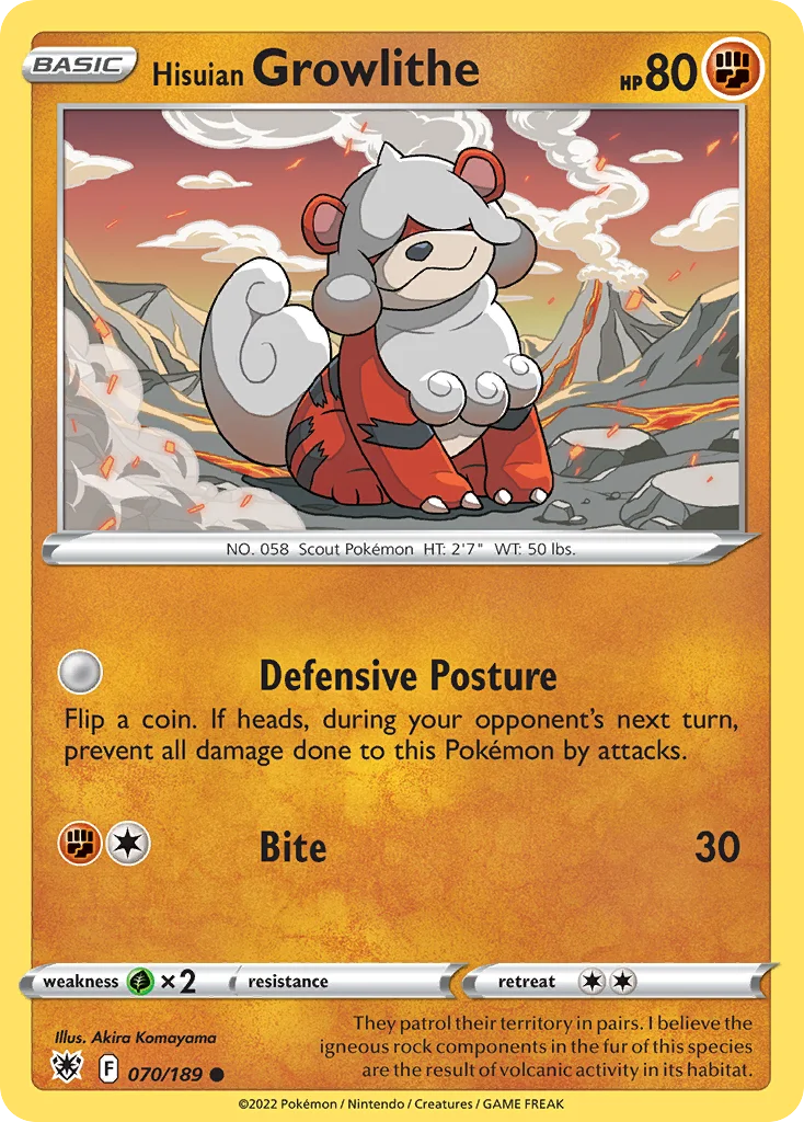 Hisuian Growlithe 070 Astral Radiance
