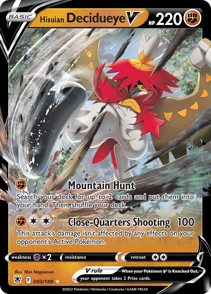 Hisuian Decidueye V 083 Astral Radiance