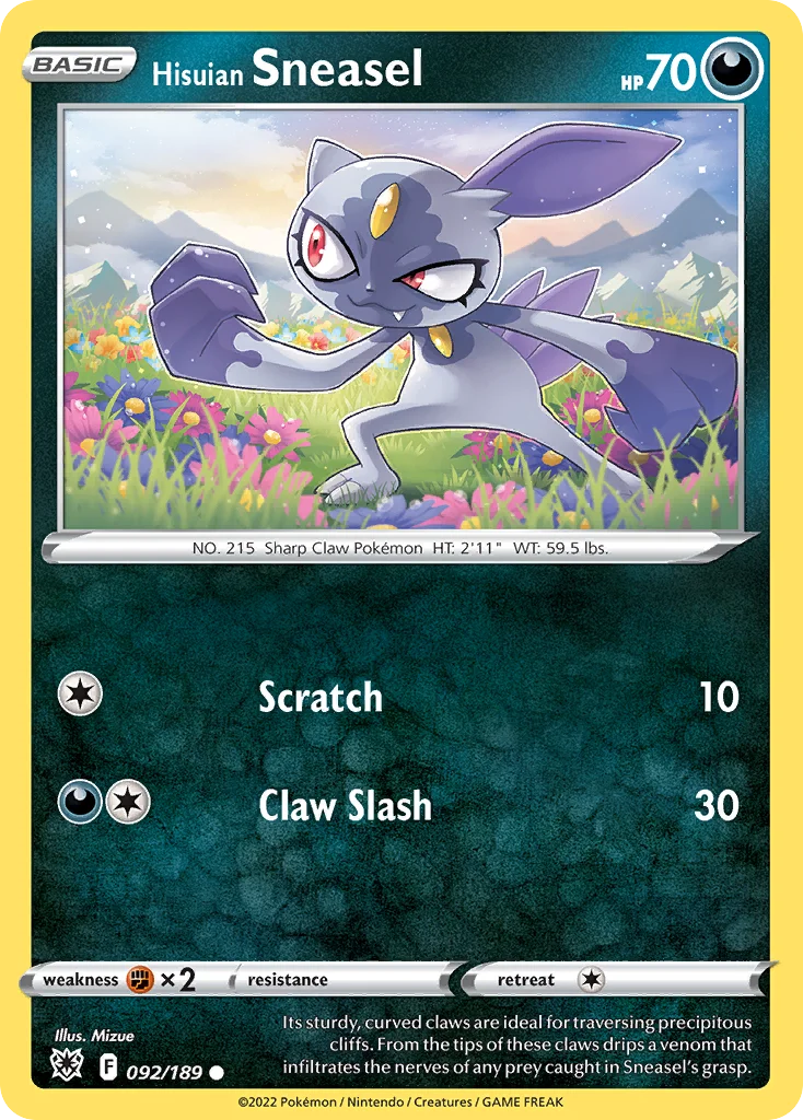 Hisuian Sneasel 092 Astral Radiance