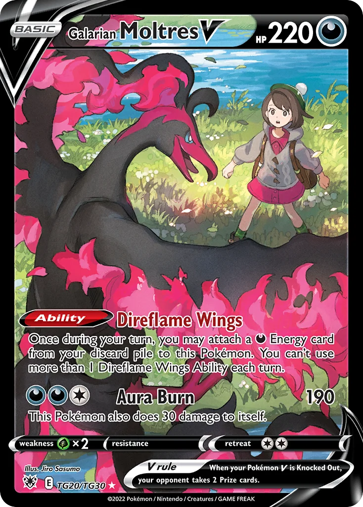 Galarian Moltres V TG20 Astral Radiance