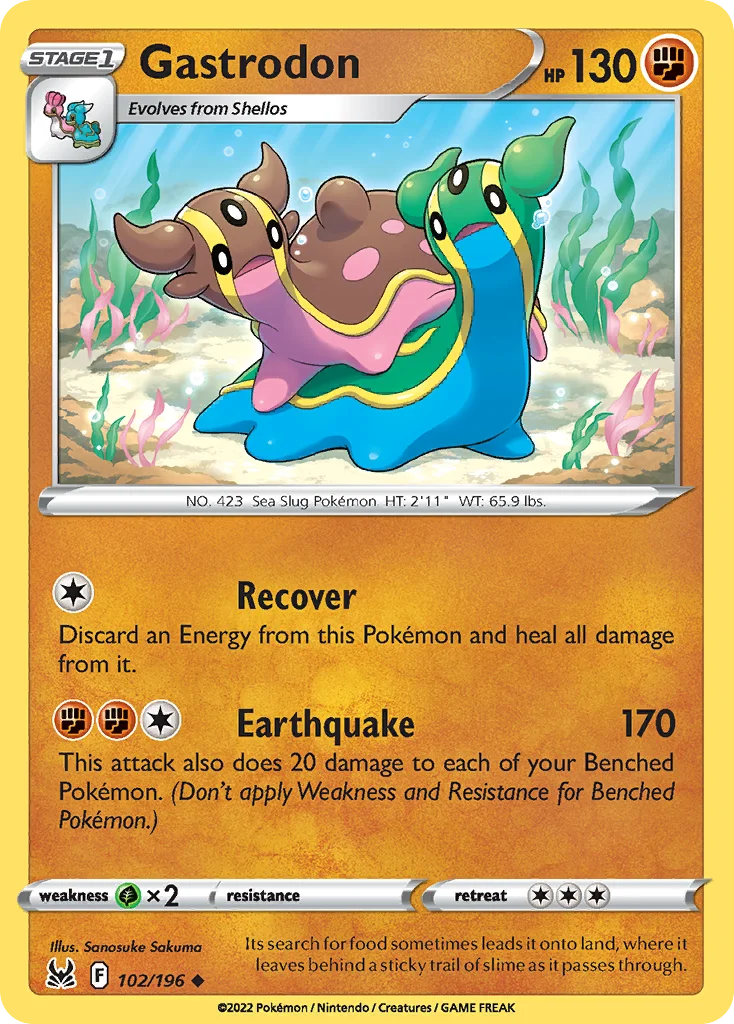 Gastrodon 102 Lost Origin Pokemon Card
