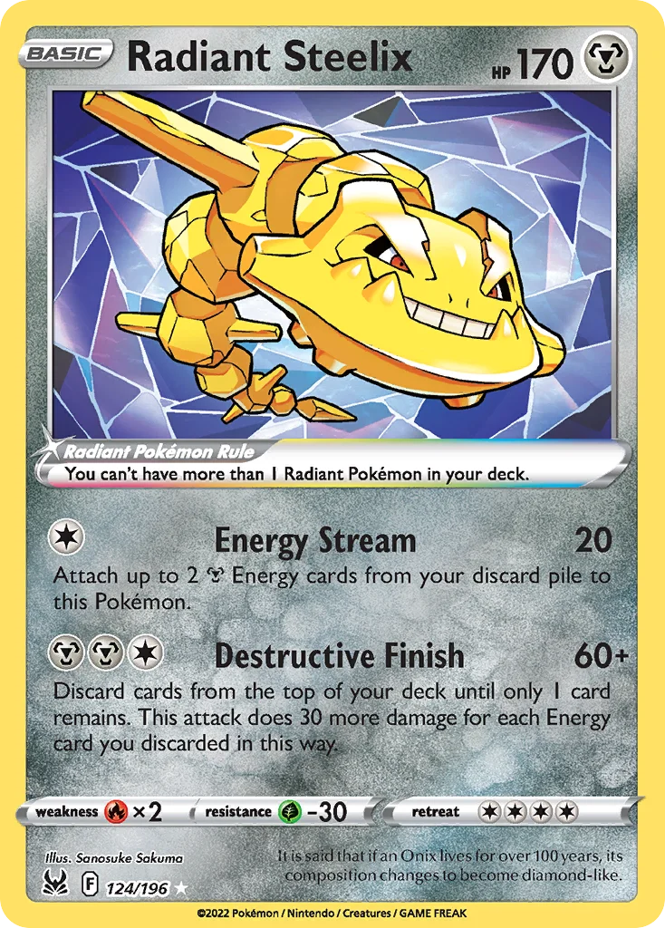 Radiant Steelix 124 Lost Origin