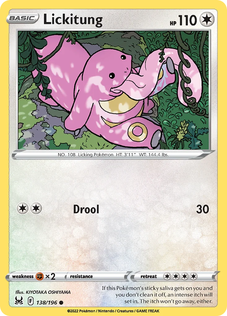 Lickitung 138 Lost Origin