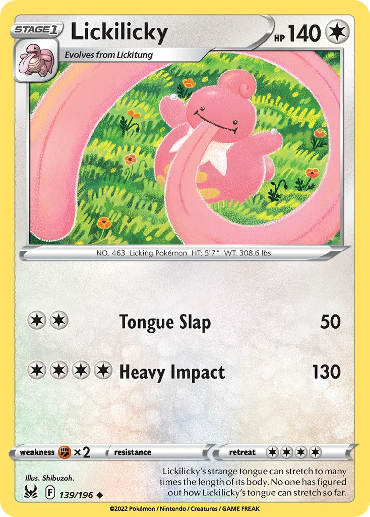 Lickilicky 139 Lost Origin