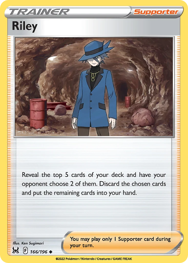 Riley 166 Lost Origin Pokemon Card