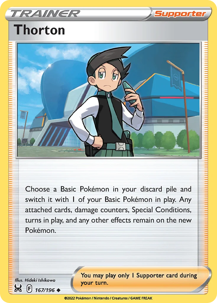 Thorton 167 Lost Origin Pokemon Card