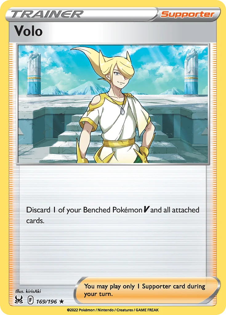 Volo 169 Lost Origin Pokemon Card