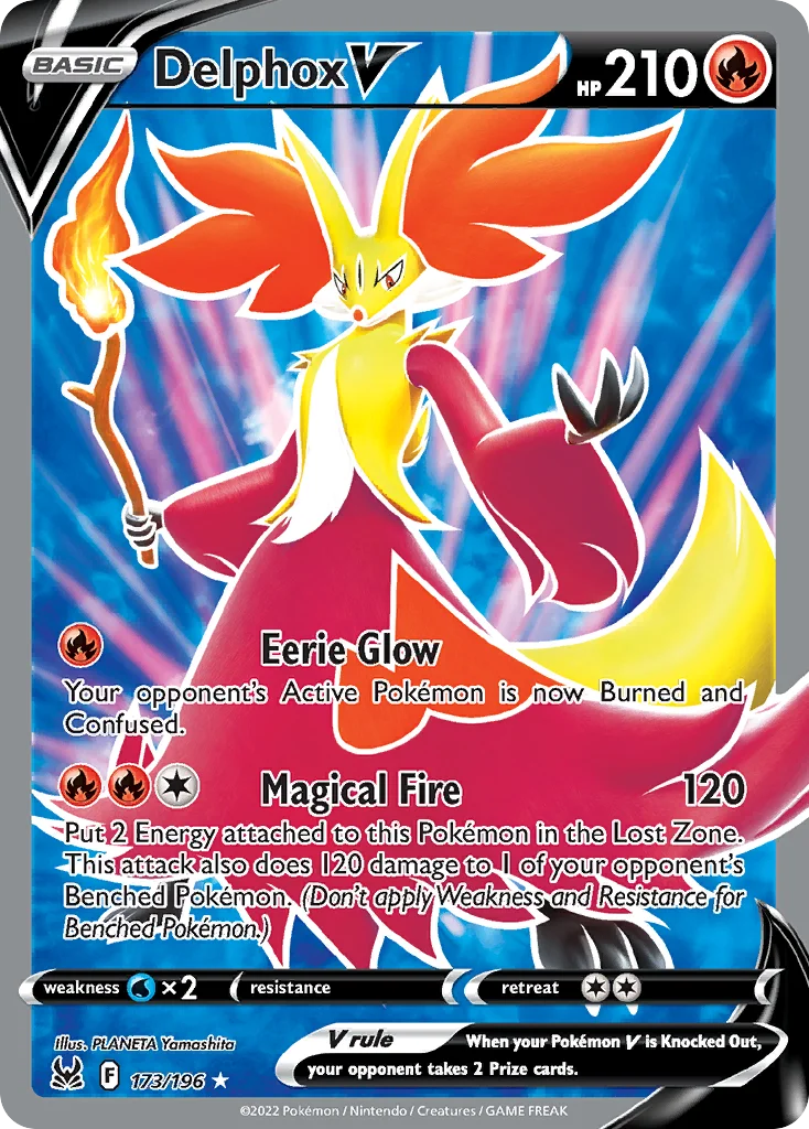 Delphox V (Full Art) 173 Lost Origin