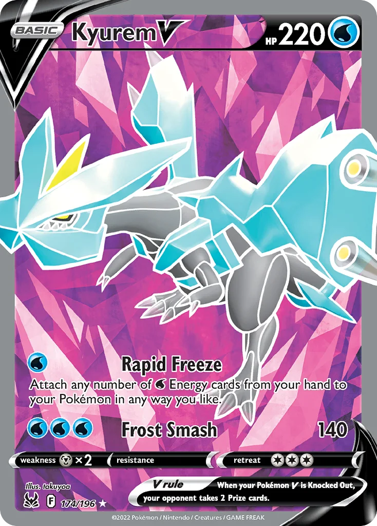 Kyurem V (Full Art) 174 Lost Origin