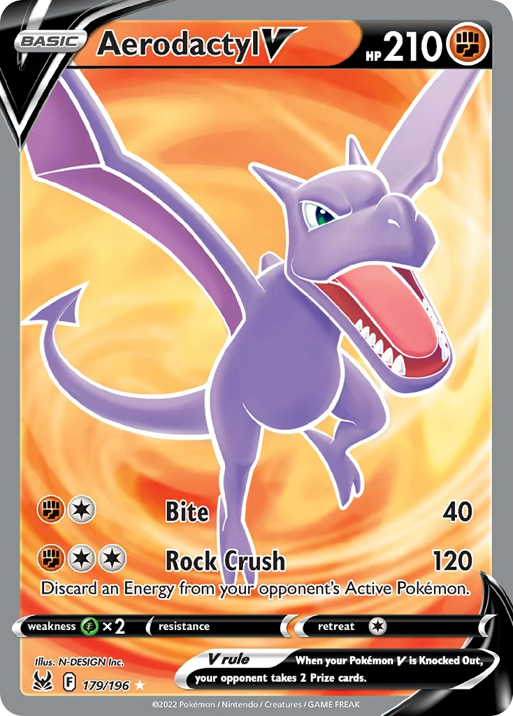 Aerodactyl V (Full Art) 179 Lost Origin