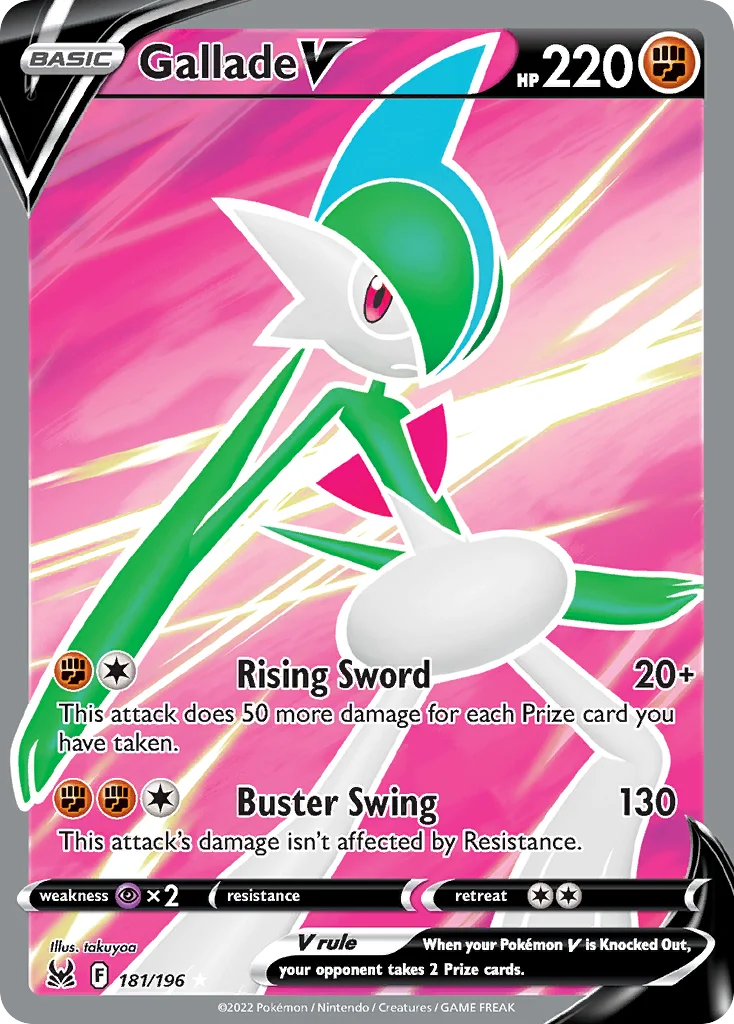 Gallade V (Full Art) 181 Lost Origin