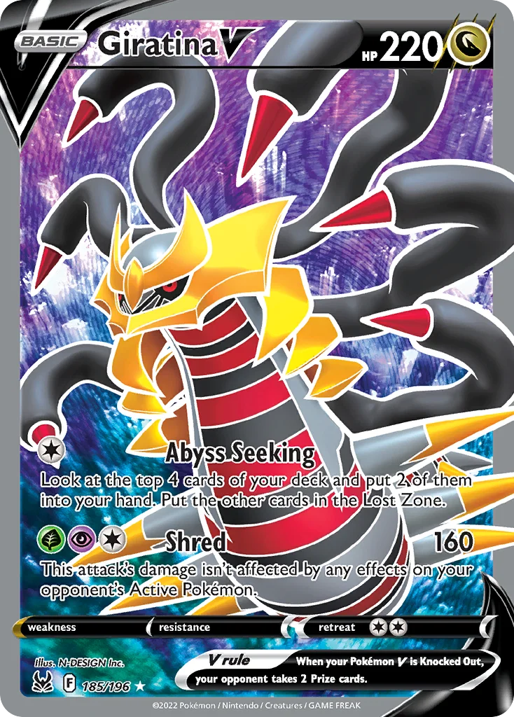 Giratina V (Full Art) 185 Lost Origin