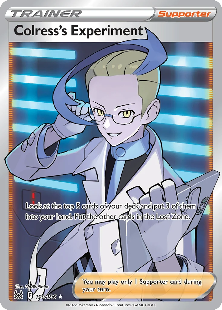Colress's Experiment (Full Art) 190 Lost Origin
