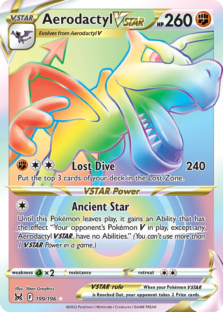 Aerodactyl VSTAR (Secret) 199 Lost Origin