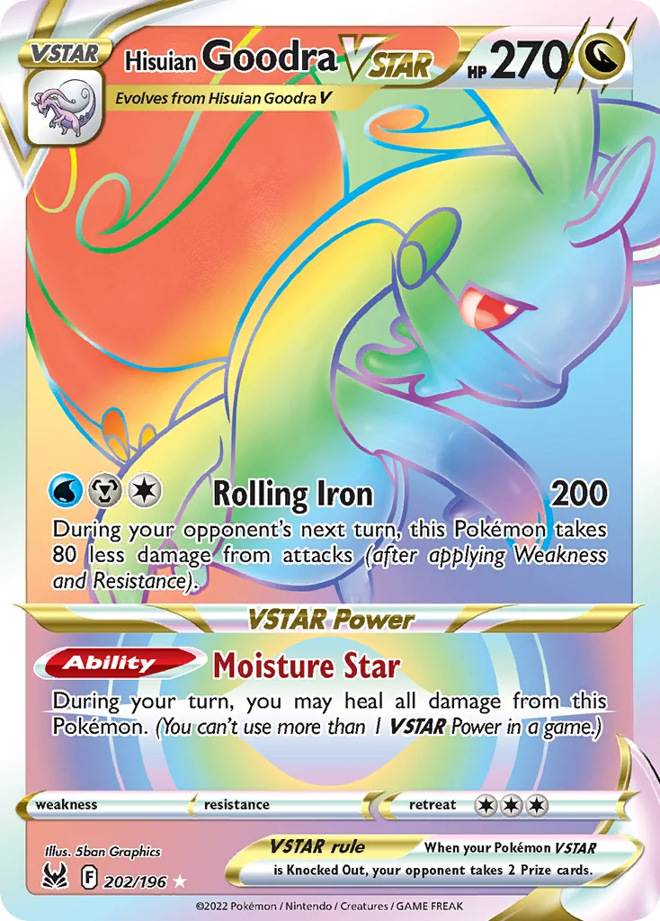 Hisuian Goodra VSTAR (Secret) 202 Lost Origin