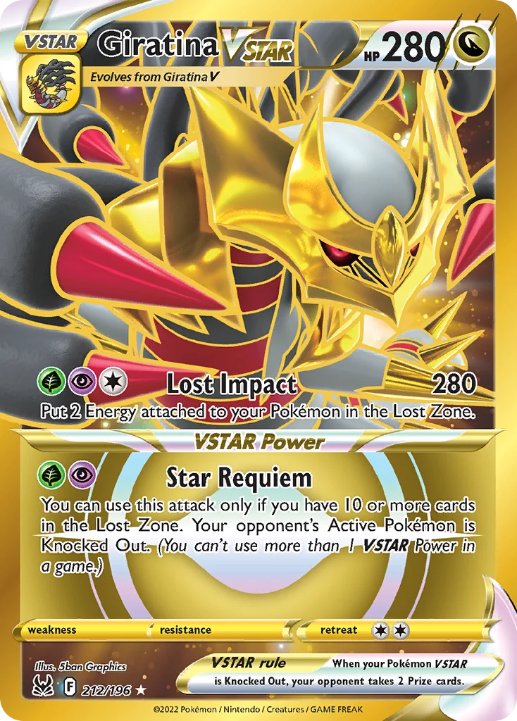 Giratina VSTAR (212) (Secret) 212 Lost Origin
