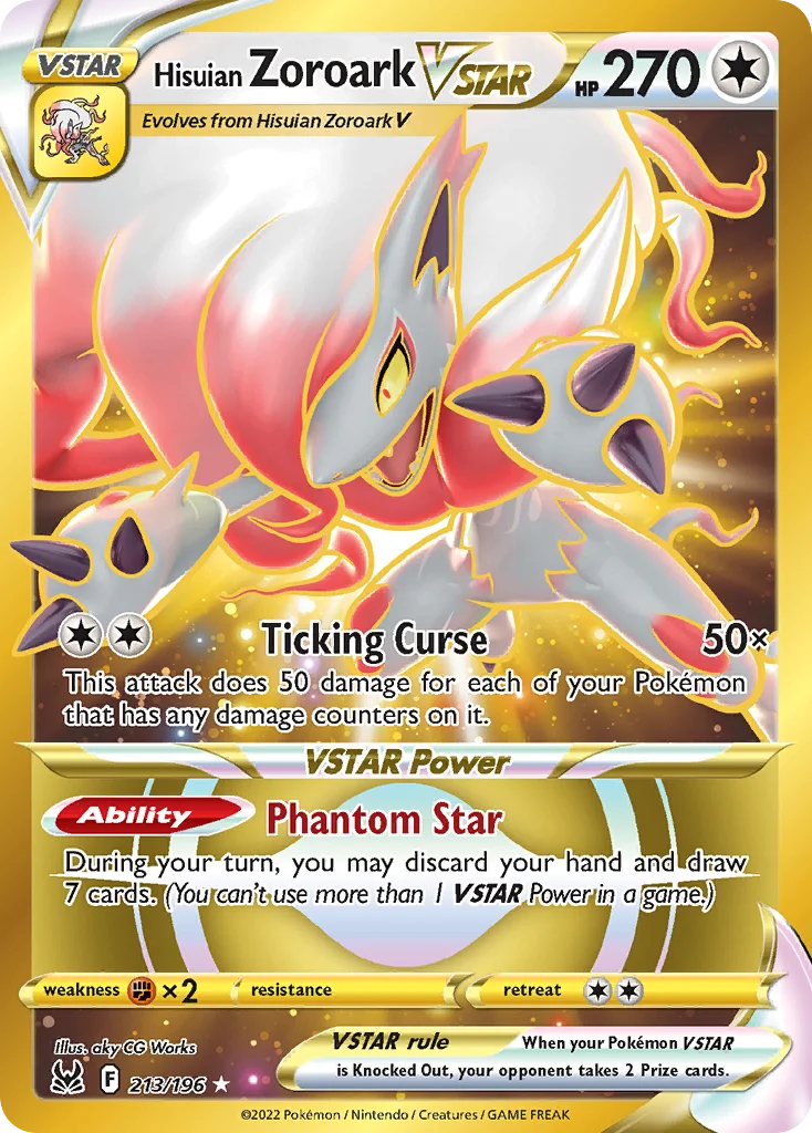 Hisuian Zoroark VSTAR (213) (Secret) 213 Lost Origin