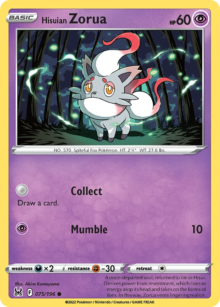 Hisuian Zorua 075 Lost Origin
