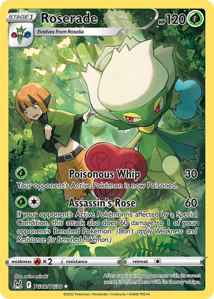 Roserade TG02 Lost Origin Pokemon Card