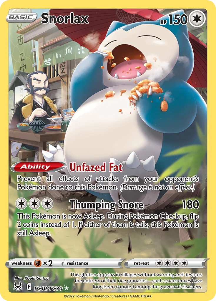 Snorlax TG10 Lost Origin