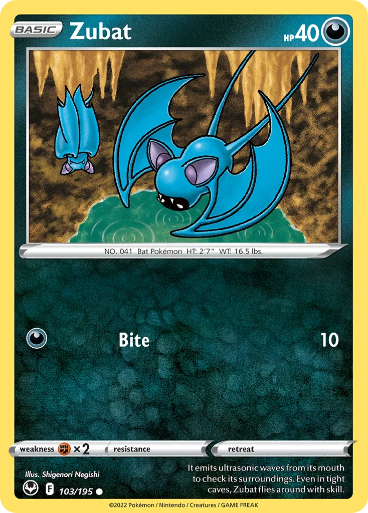 Zubat 103 Silver Tempest