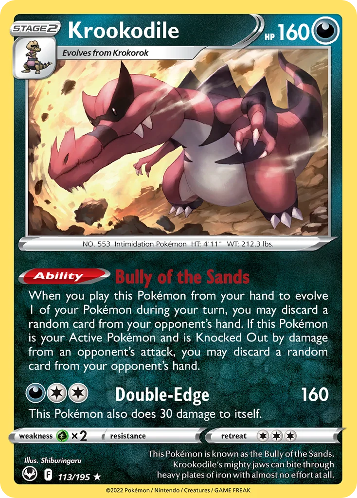 Krookodile 113 Silver Tempest