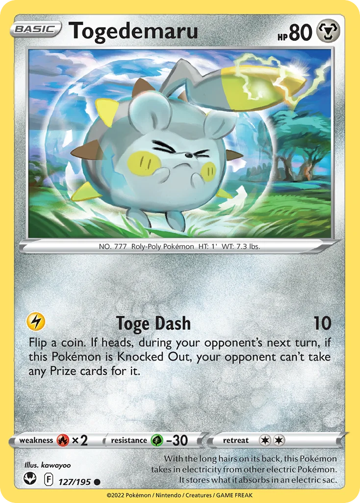 Togedemaru 127 Silver Tempest