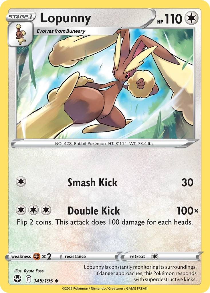 Lopunny 145 Silver Tempest