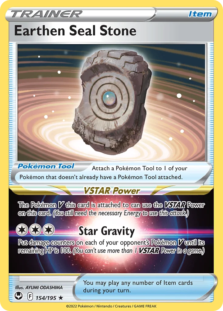 Earthen Seal Stone 154 Silver Tempest