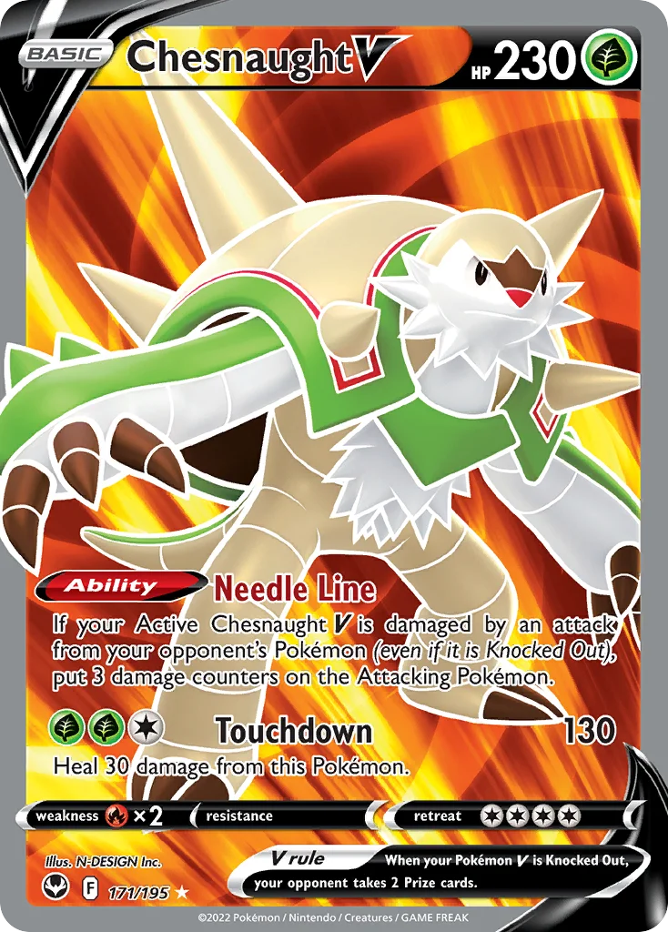 Chesnaught V (Full Art) 171 Silver Tempest