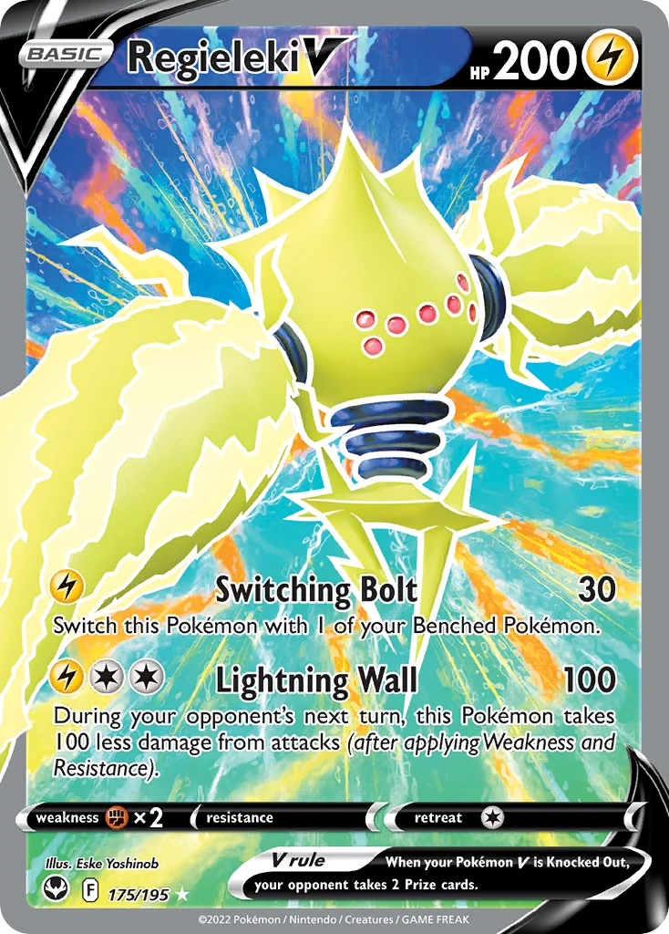 Regieleki V (Full Art) 175 Silver Tempest