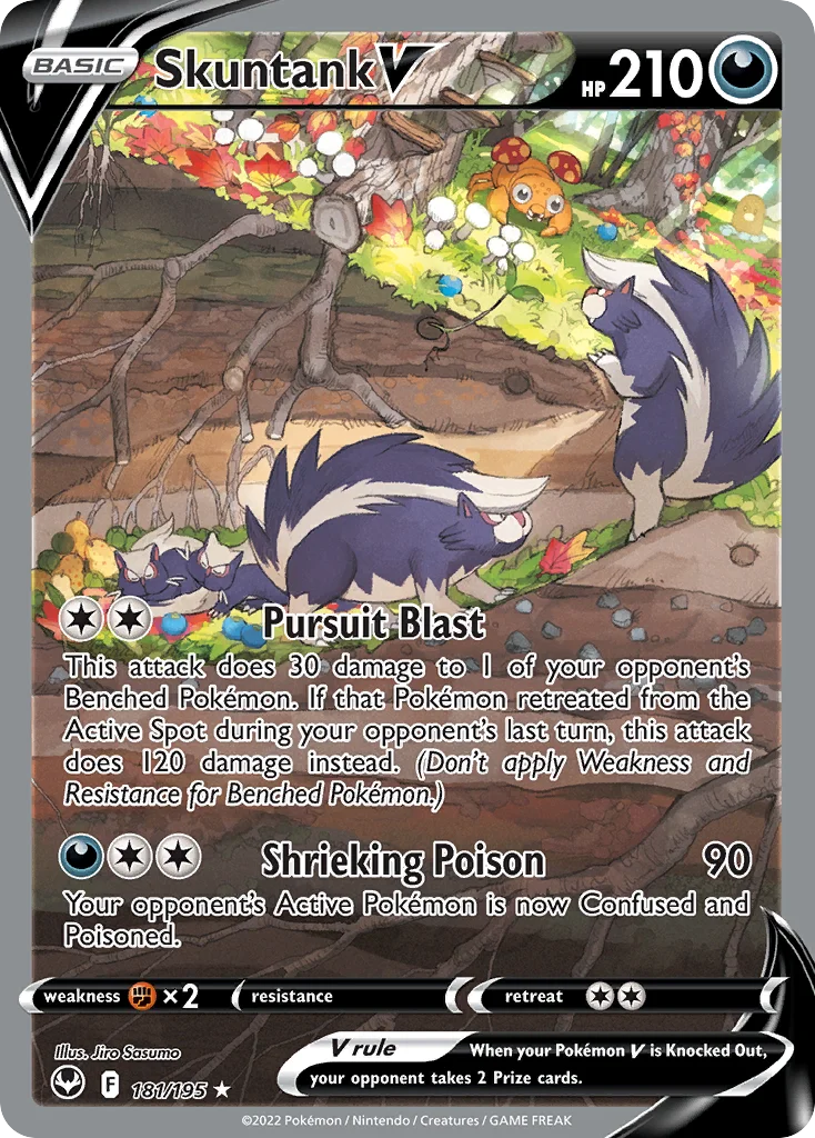 Skuntank V (Alternate Full Art) 181 Silver Tempest