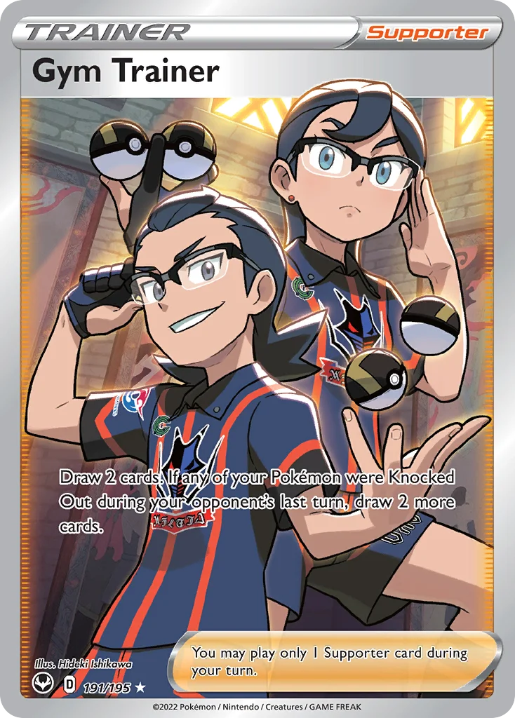 Gym Trainer (Full Art) 191 Silver Tempest