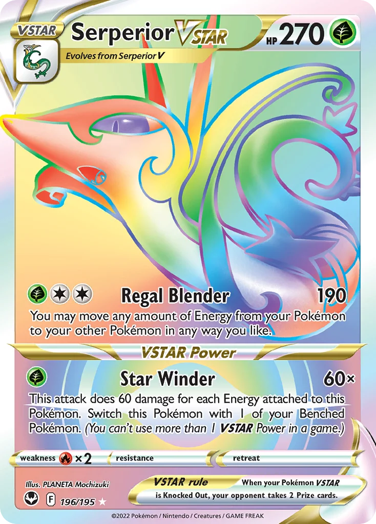 Serperior VSTAR (Secret) 196 Silver Tempest
